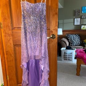 Strapless Sherri Hill Hi-Low